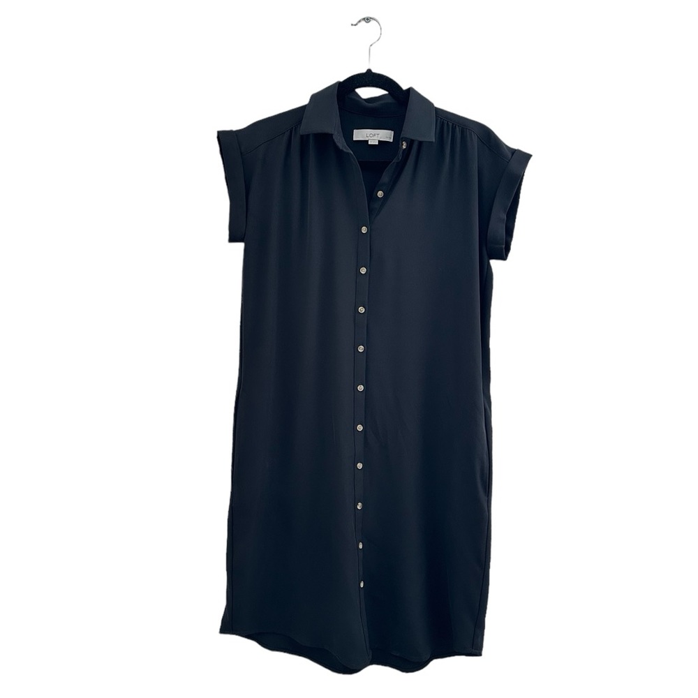 Loft petite xs button down dress